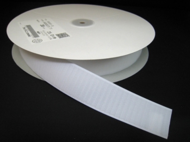 マジックテープ クラレ製 ３８ｍｍ×２５ｍ 縫製用 白－Ａ（オス 